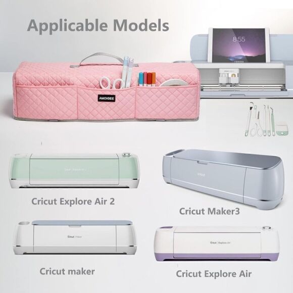 🎀 NEW Cricut Dust Cover 🎀 Pink - Picture 3 of 4